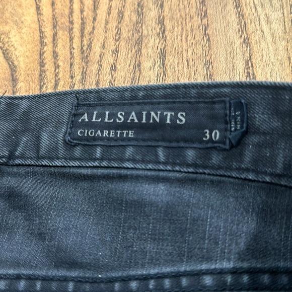 ALL SAINTS CIGARETTE SKINNY JEANS SIZE 30 GRAY - Picture 8 of 13